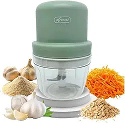 Mini Processador Triturador Alimentos Alho Cebola Elétrico Potente Usb Recarregável Moedor Sem fio (Verde)