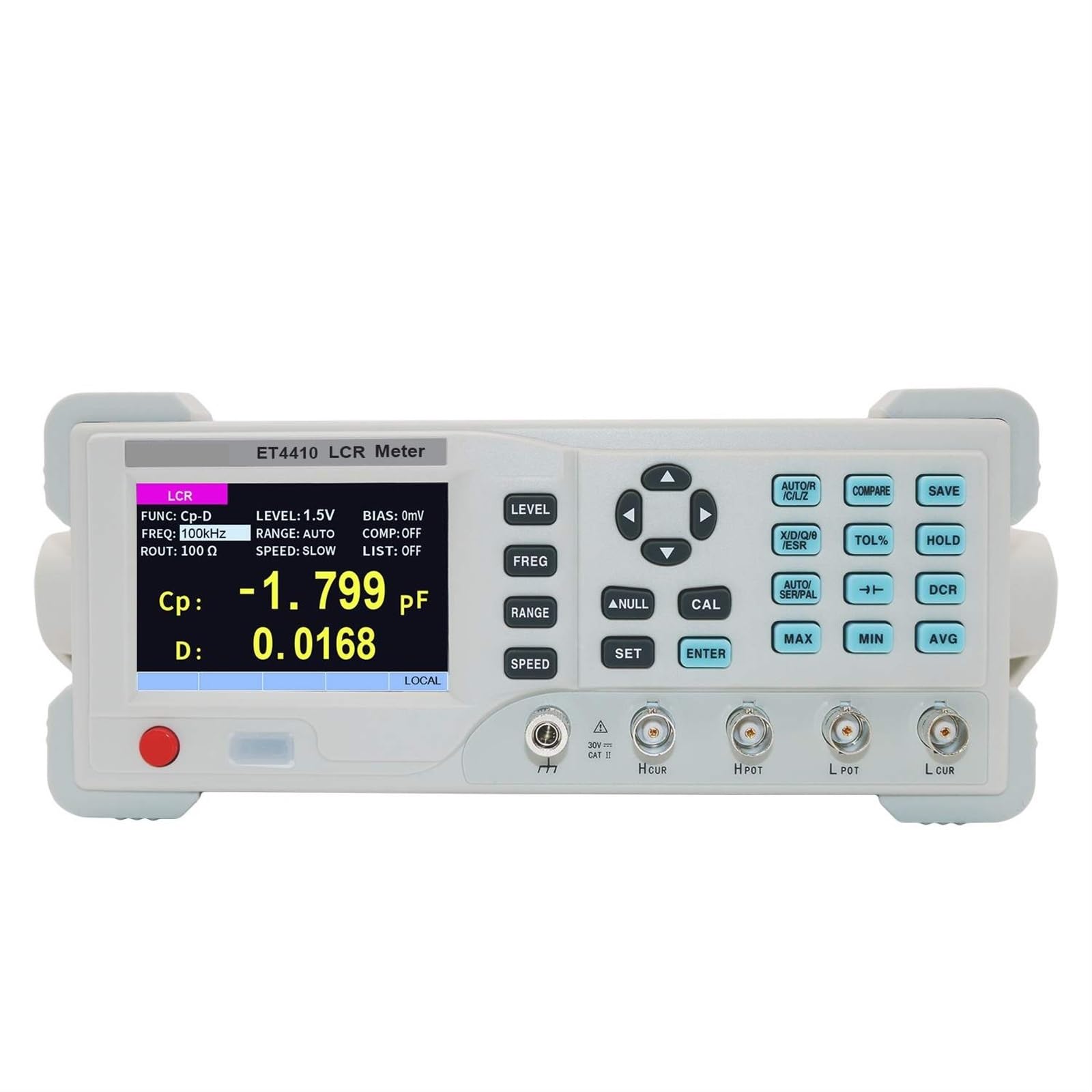 Medidor LCR digital de escritorio serie ET4410 Medición de capacitancia, resistencia, impedancia e inductancia Medidor LCR de puente