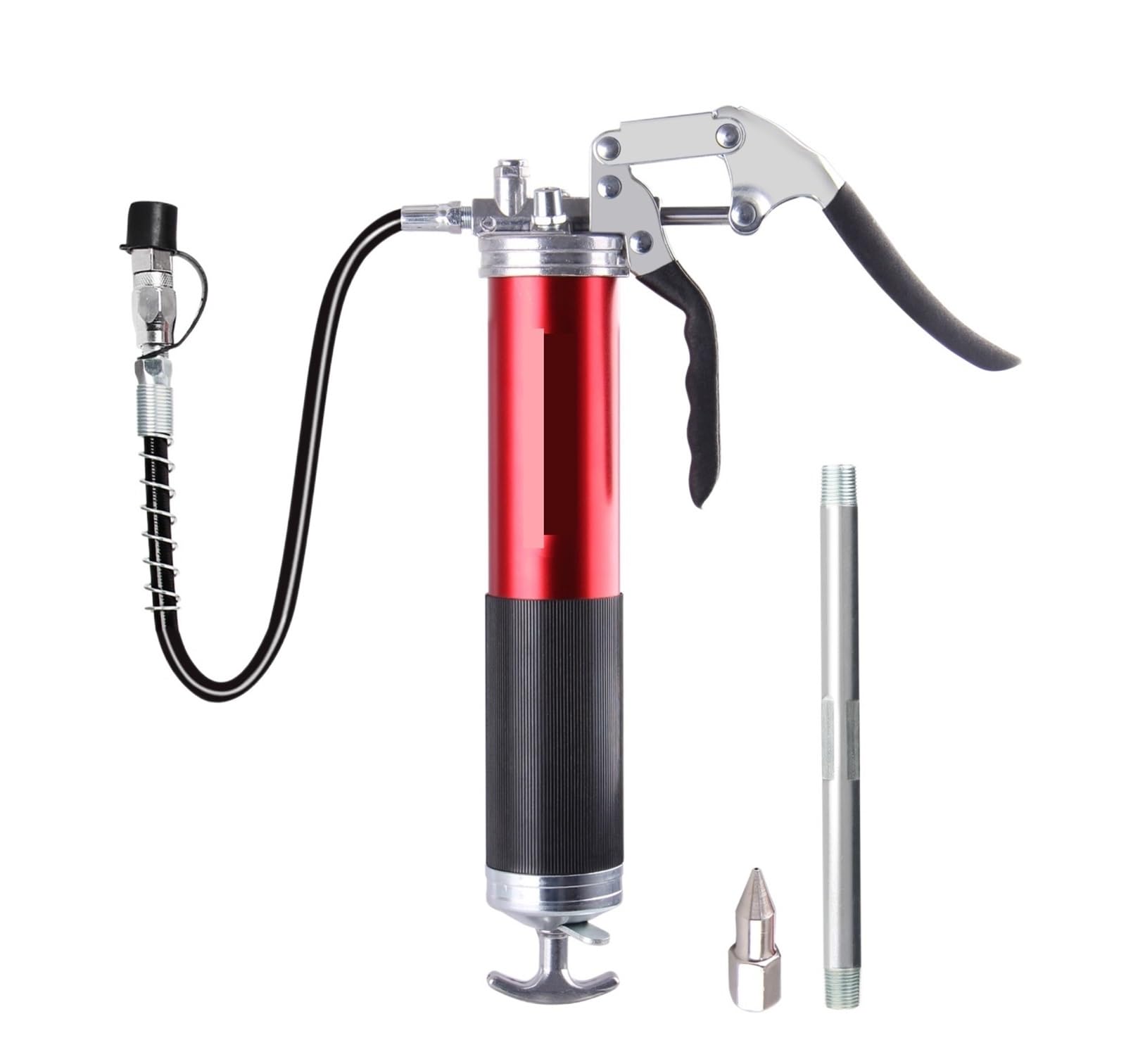 LYMFE Grease Gun,Heavy-Duty Handle Grease Gun Grease Gun Pistol Grip Grease Gun Coupler 6000 PSI