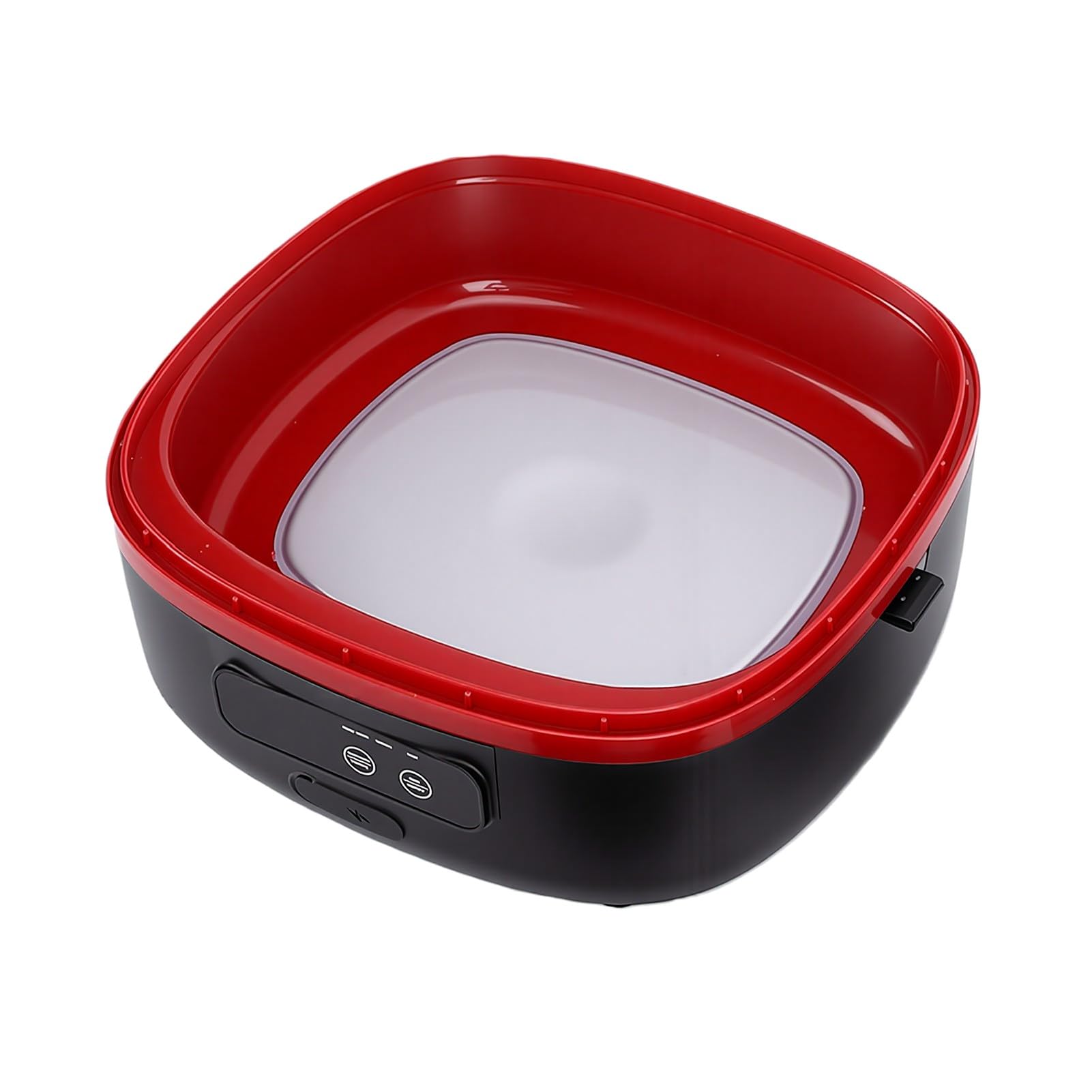 Lunch Boxes Box 75W, Scaldavivande Riscaldato in Acciaio Inossidabile 1L Senza Fili per Viaggi Ufficio Batteria Ricaricabile Scaldavivande Elettrico Portatile Portatile