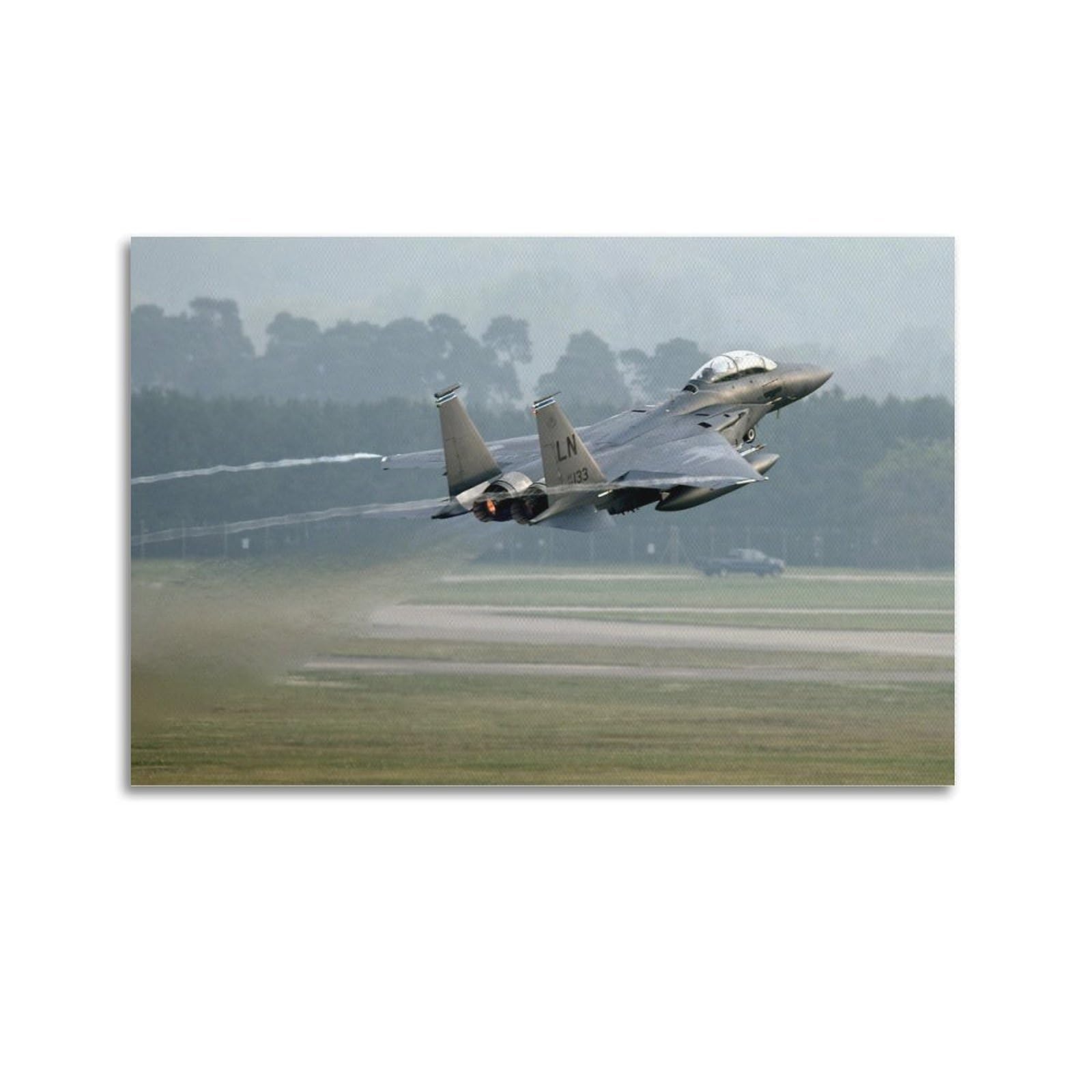 MJZLQN Aviation Poster for F-15 Interceptor Aircraft Poster Decorative Painting Canvas Wall Posters And Art Picture Print Modern Family Bedroom Decor Posters 24x36inch(60x90cm)