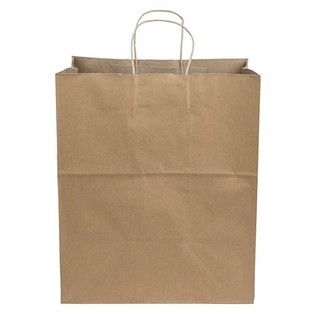 14 x 9.6 x 16.5 Twist Handle Paper Bag (Super Royal) - 200 Per Case