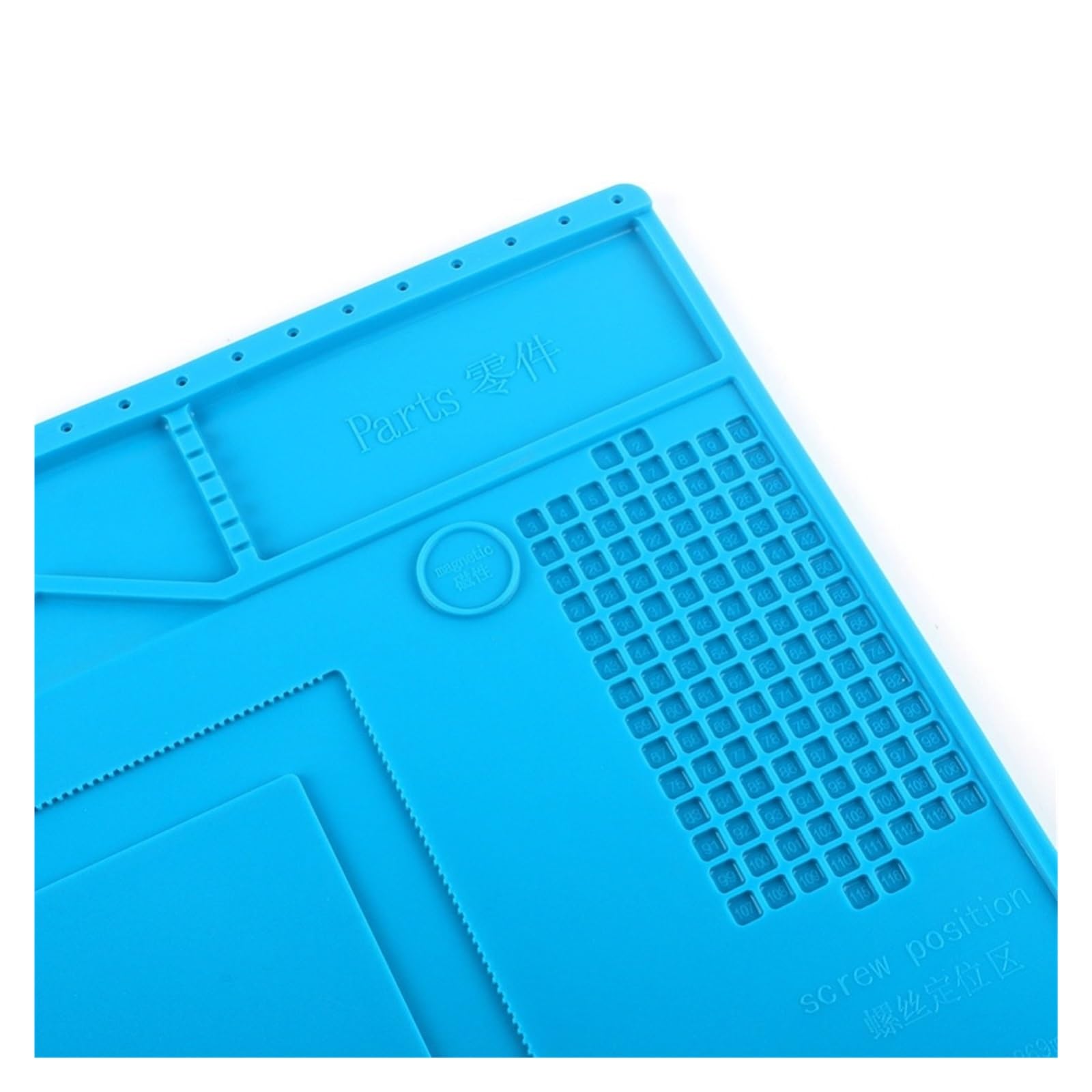 esteras de trabajo para soldadura Almohadilla de silicona con aislamiento térmico, tapete de escritorio de 389x269mm, almohadilla de mantenimiento for Estación de reparación de soldadura BGA con secci