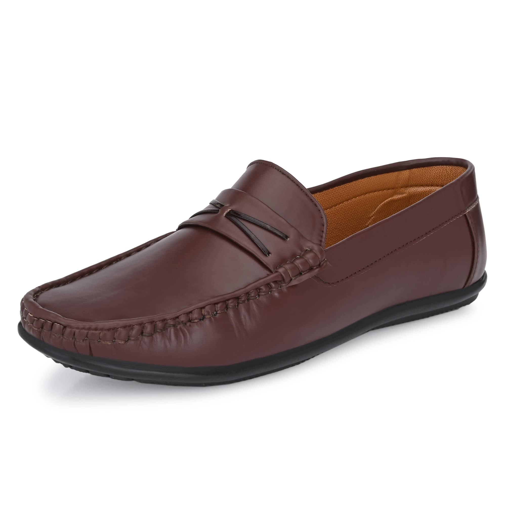 Loafer for Men | Premium Slip-On Loafers | Stylish & Comfortable with Soft Cushioned Insole | Versatile, Durable & Fashionable Footwear |Hand-Stitched Design for Trendy (8241)-image-37