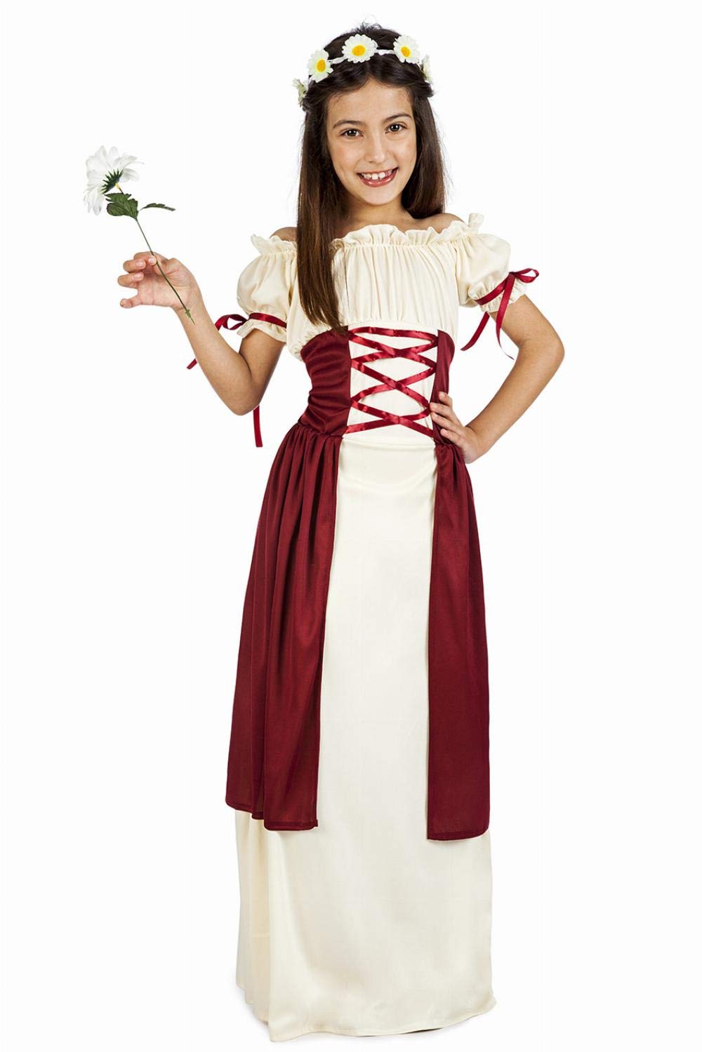 Costume da Dama Medievale Linda per bambina L-(10/12 anni) : Amazon.it:  Giochi e giocattoli