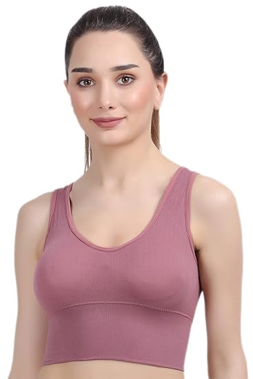 Women Lightly Padded Sports Bra Free Size (S8088) Fit to Size (28-34)