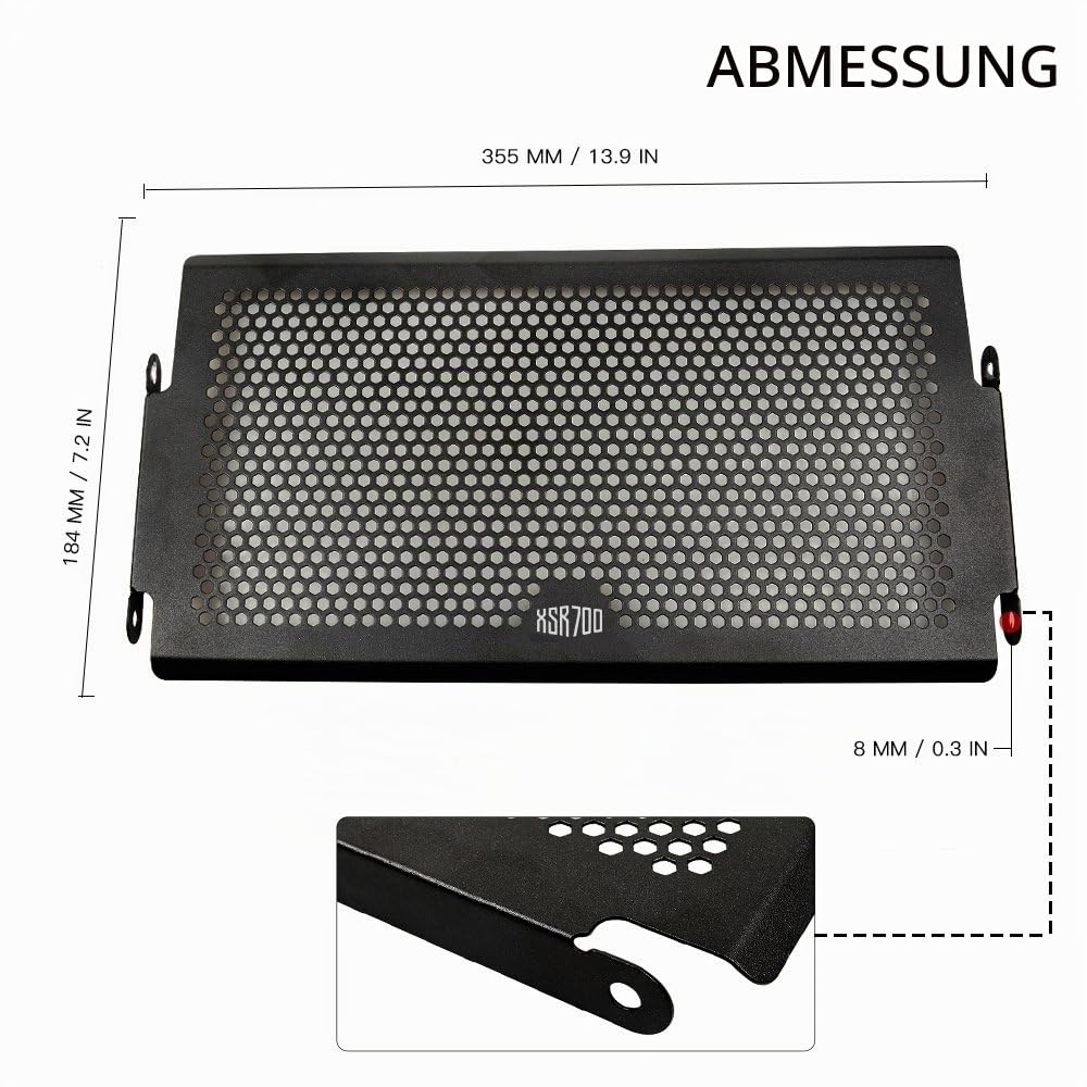 XSR700 2025 Kühlerschutzgitter Schutzgitter Kühlergrill Kühlergitter Wasserkühler für XSR 700 2013-2019 2020 2021 2022 2023 2024 Hochfeste Rostschutzgitter