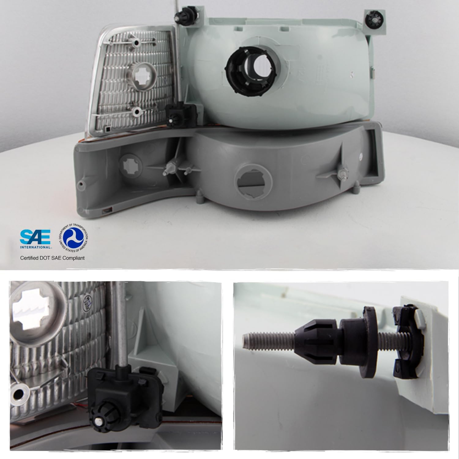 AKKON - For Ford Bronco F150 F250 F350 OE Replacement Headlights Corner Signal Bumper Lamps Driver/Passenger Set