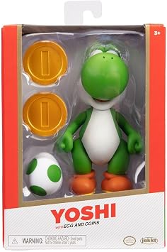 Nintendo Super Mario Figure Yoshi w/Egg in Collection Box, 10 cm, Multicolor