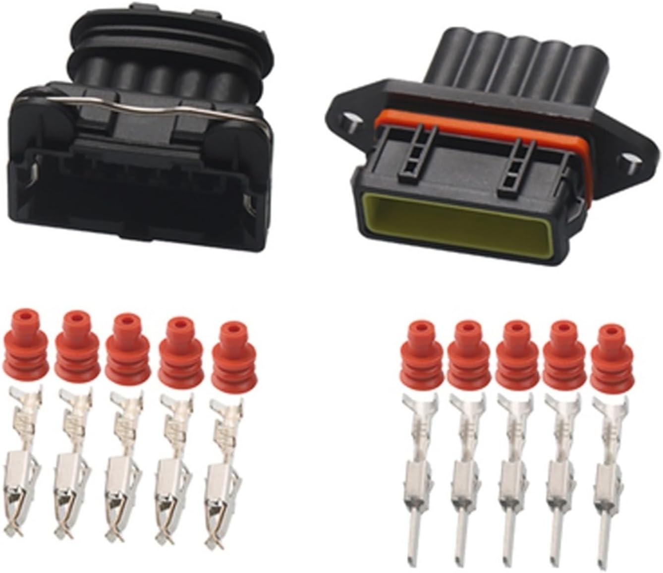 1/5/10/20/50 Sets 5 Pin Electric Housing Male Female Plug Junior Power Timer JPT AMP Sealed Automotive Connector 282193-1 AICNRUT(E,5 SETS_5P)