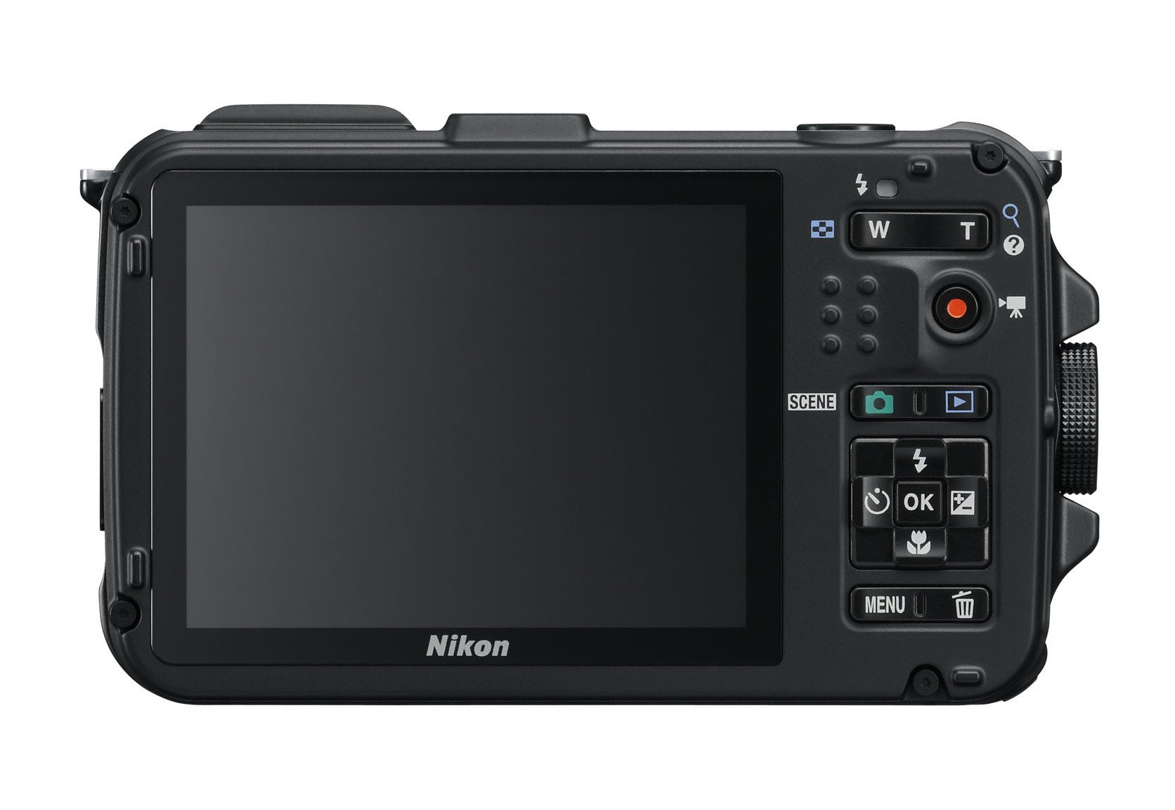 Nikon Coolpix AW100 Outdoor-Digitalkamera (16 Megapixel, 5-fach opt. Zoom, 7,5 cm (3 Zoll) Display, bildstabilisiert, wasserdicht bis 10m, kälteresistent, GPS) orange