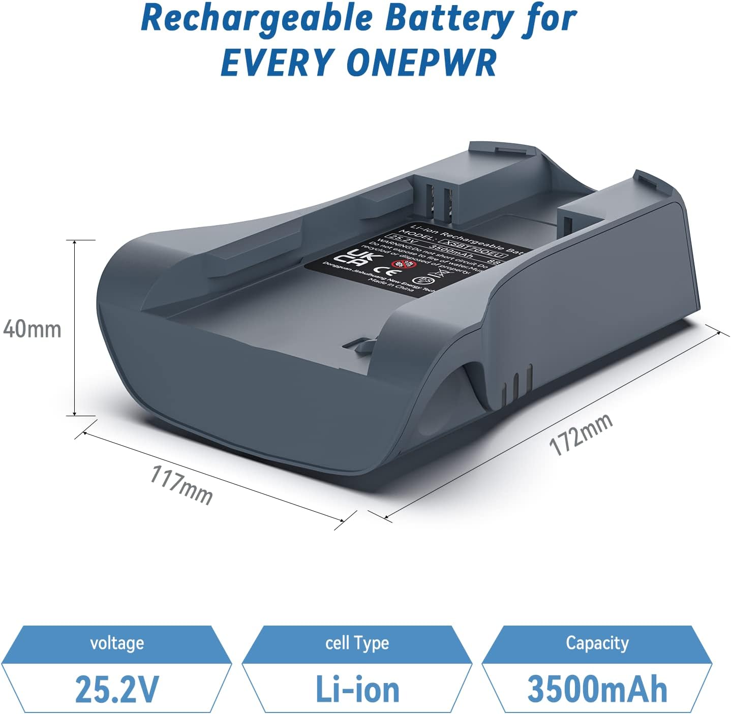 XSBT750 Shark Vacuum Battery Replacement Compatible with IZ462H IZ482H and More Vertex Cordless Stick Vacuum Cleaners XSBT700 Lithium Ion Rechargeable Battery
