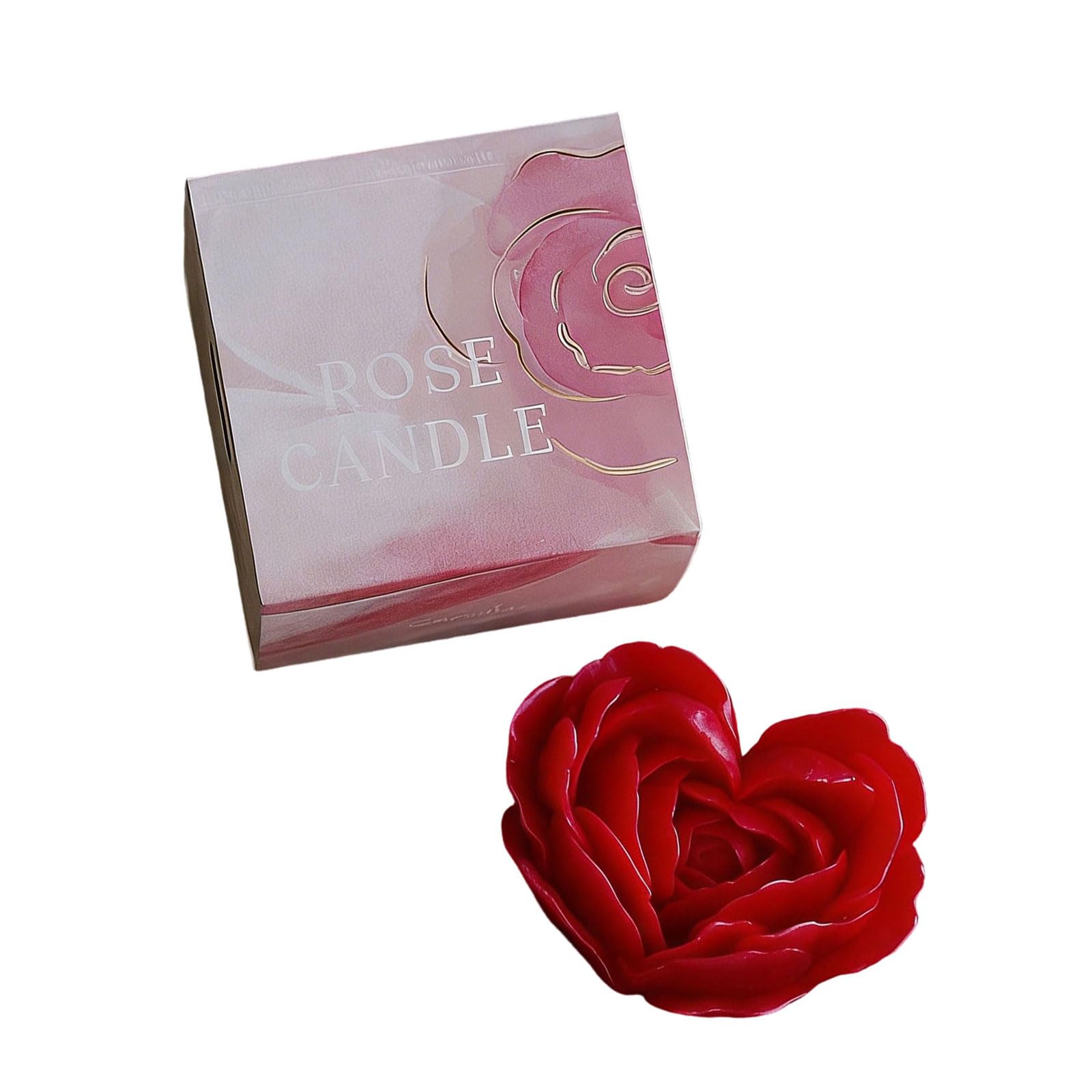 ZEPFJHE Rose Heart Shape Scented Soy Wax for Home Decor Stress Relief Heart Rose Scented