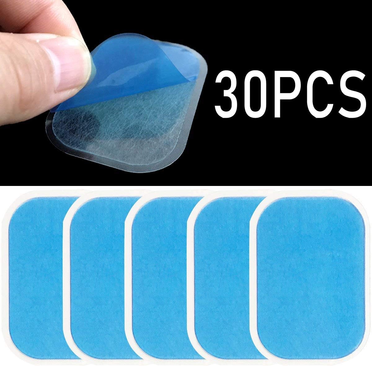 FUZHEN 15 Sets of 30 Pads Abs Trainer Replacement Gel Sheet for EMS AB Trainer, Waist Trimmer Belt, ABS Toner Body Muscle Trainer,ABS Stimulator.