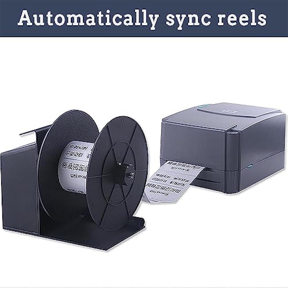 W pełni automatyczna nawijarka etykiet Nawijak papieru z kodami kreskowymi, Nawijarka Nawijak etykiet, Wielofunkcyjna automatyczna nawijarka etykiet, dla biura, magazynu, linii produkcyjnej