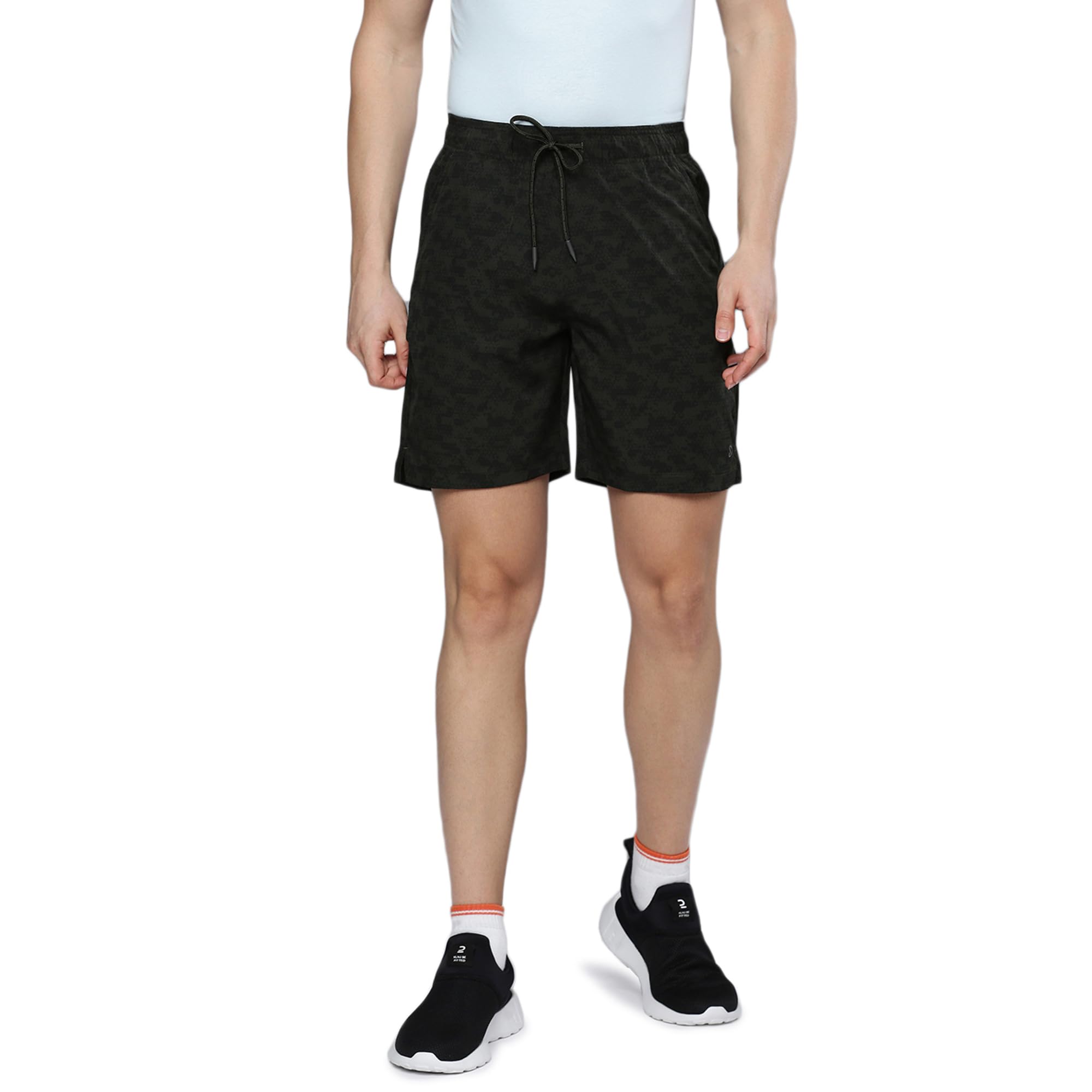 Men's Techno Printed Dry Fit Bermuda Short|Grey-image-31