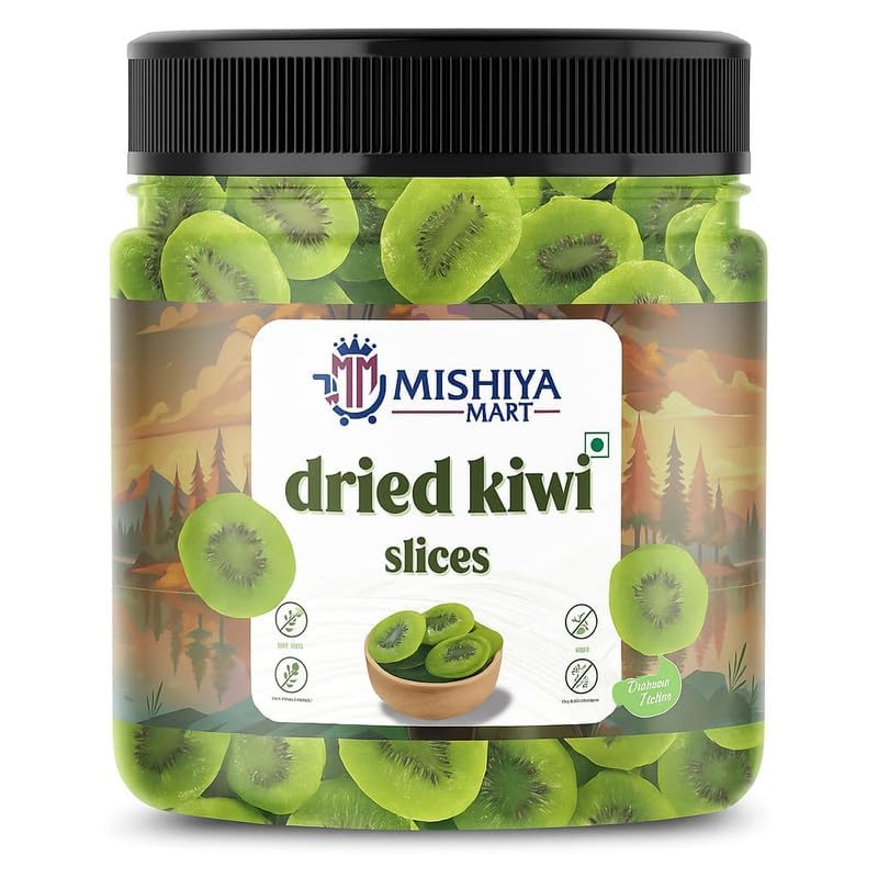 Mishiya Mart Kiwi Slices – Dried & Natural | Exotic Fruit,No Added Sugar | Immunity Boosting Snack (400gm)