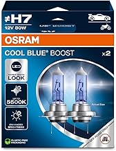 OSRAM COOL BLUE® BOOST H7 Halogen Headlight Bulbs Up to 5500K Hanging Folding Box (2 Lamps) Off-Road Use Only