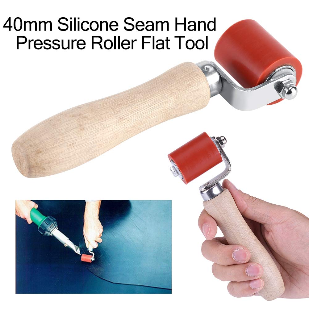 Silicon Seam Hand Pressure Roller - 40mm Silicone Stable High Temperature Resistant Roofing PVC Welding Tool Removable Structure - Image 3