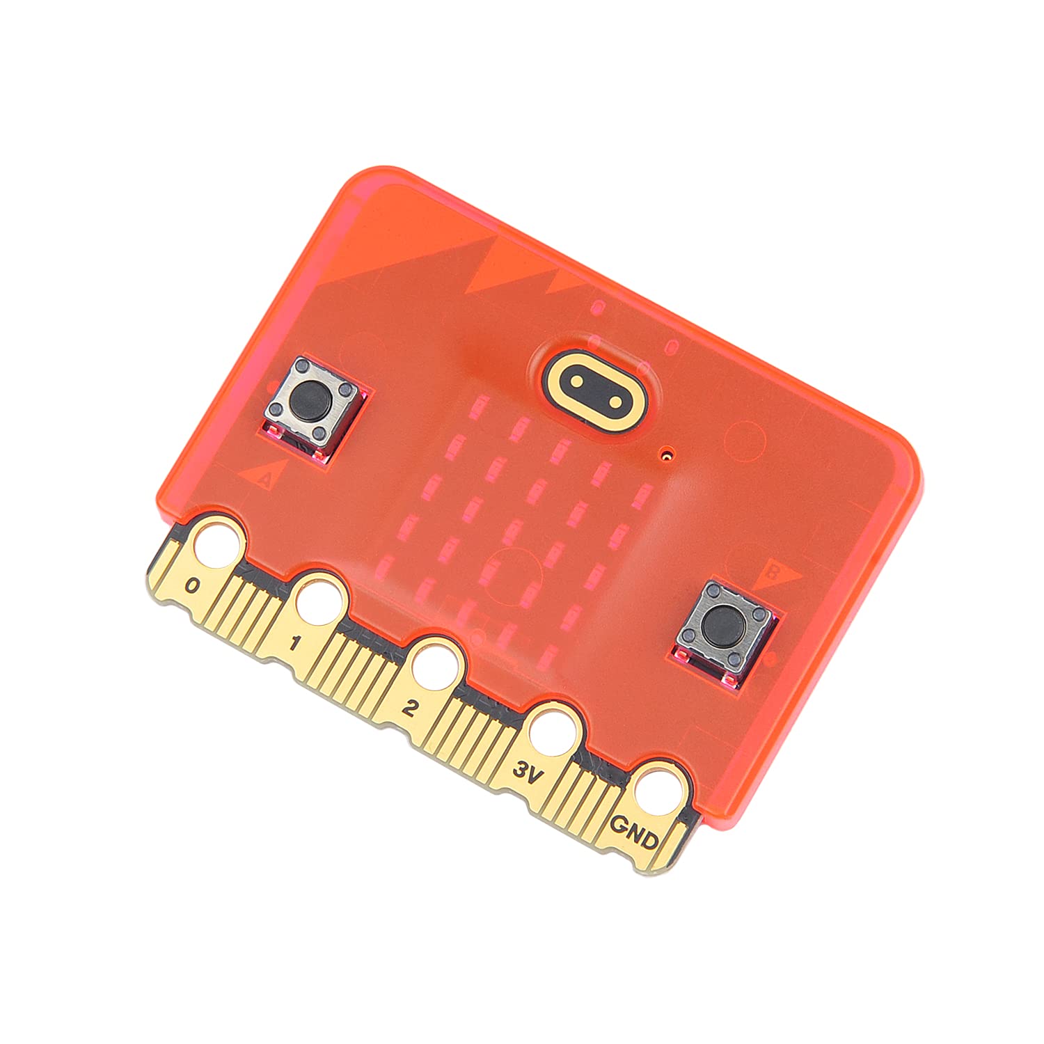 ELECFREAKS microbit V2 Protective Case Simple Frosted Case, Easy to Installation for BBC Micro:bit Board Red