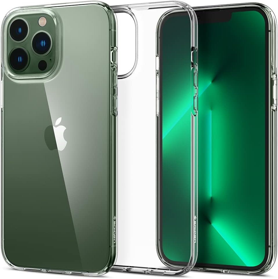 Spigen Liquid Crystal [Anti-Yellowing Technology] Designed for iPhone 13 Pro Max Case (2021) - Crystal Clear