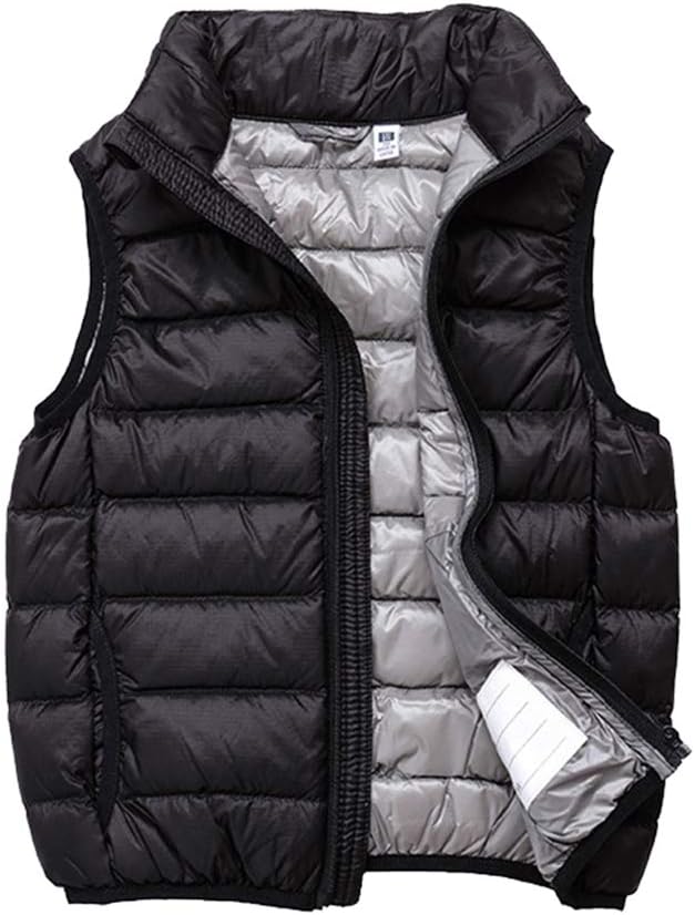 SK StudioBoys Girls' Light Weight Down Vest, Kids Lightweight Sleeveless Jacket, Boys Girls Puffer Down Vest
