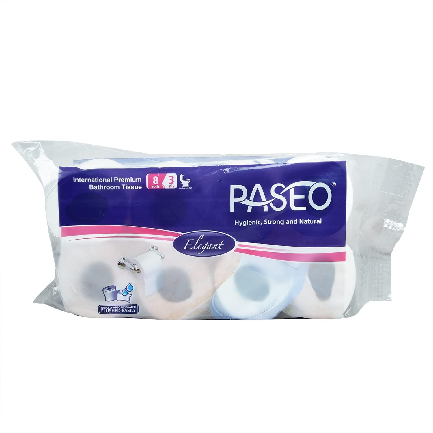 Paseo Tissues Toilet Roll 3 Ply - 300 Pulls (8 Rolls) (B01CFS5GLM) Amazon Price History, Amazon Price Tracker