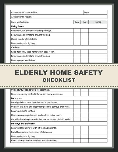 Elderly Home Safety Checklist: For Caregivers, Families and Aged-Care Workers. Ensuring Safety and Well-being in Nursing Homes, Retirement Homes and Other Residential Care Communities