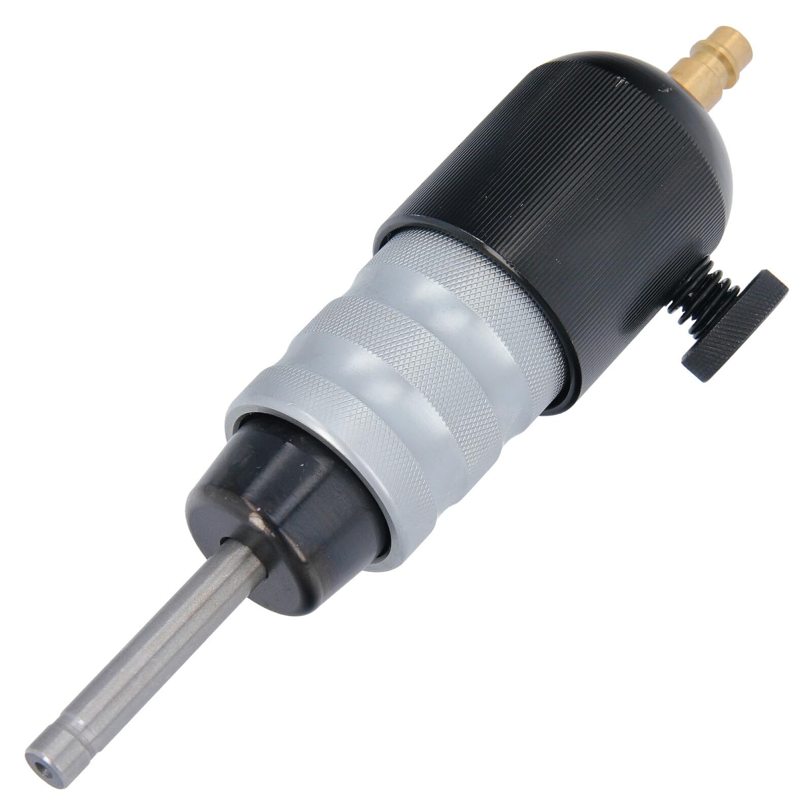 GEPCO Ventielveerspanner, ventielveer, gereedschap voor diesel- en benzinemotoren, 35-200 mm uitbouw, professioneel autogereedschap, universeel, 2 drukstukken van 25/30 mm
