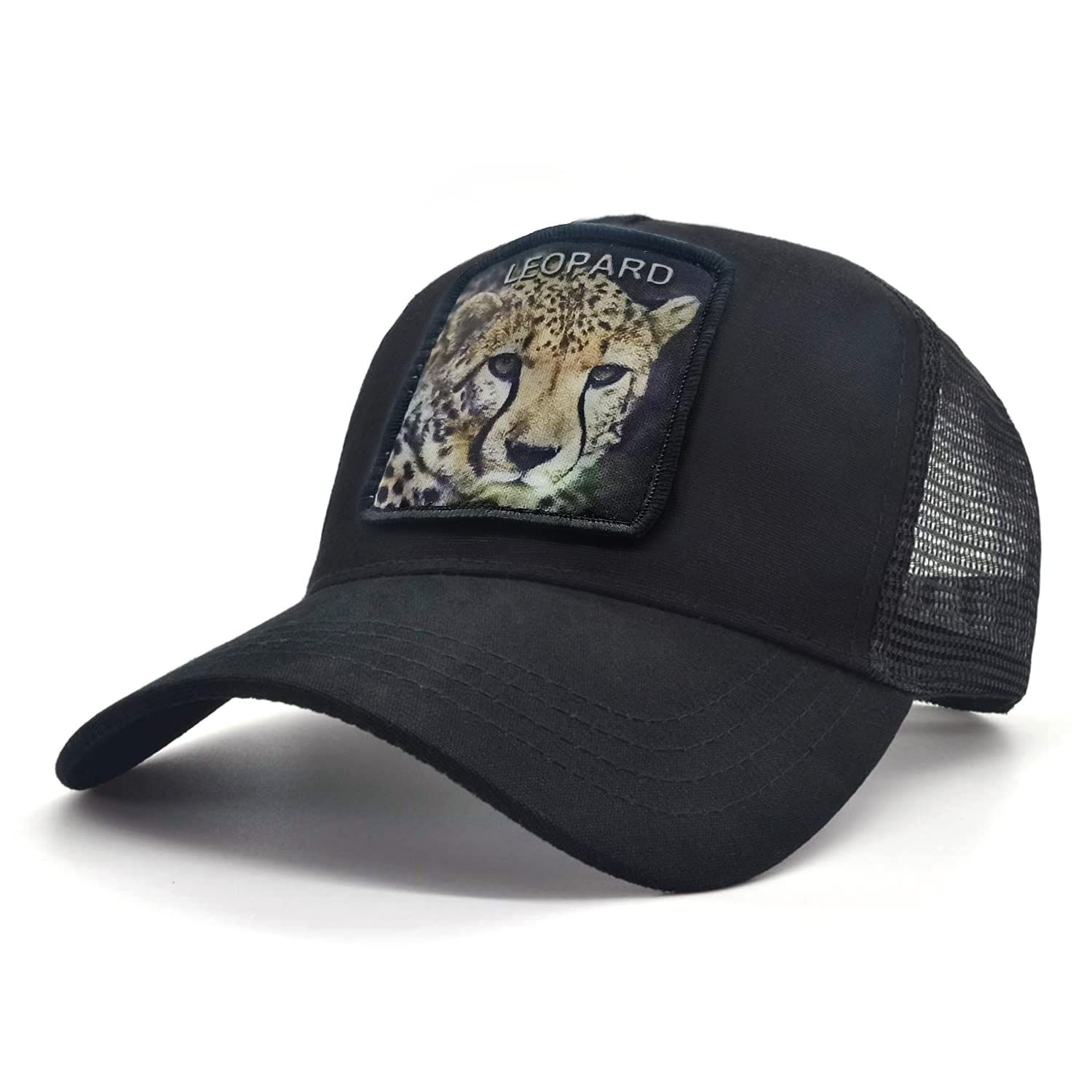 yeyimeiAnimal Baseball Cap Patch Embroidered Women Trucker Hat Men Plain Mesh Adjustable Outdoor Sport Hunt Ball Caps