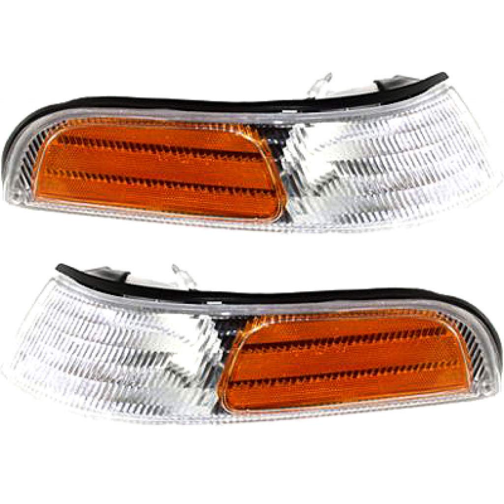 For 1992-1997 Ford Crown Victoria Pair Park/Signal/Side Marker Lights Driver and Passenger Side Unitbase model; Includes marker Lamp FO2520123
