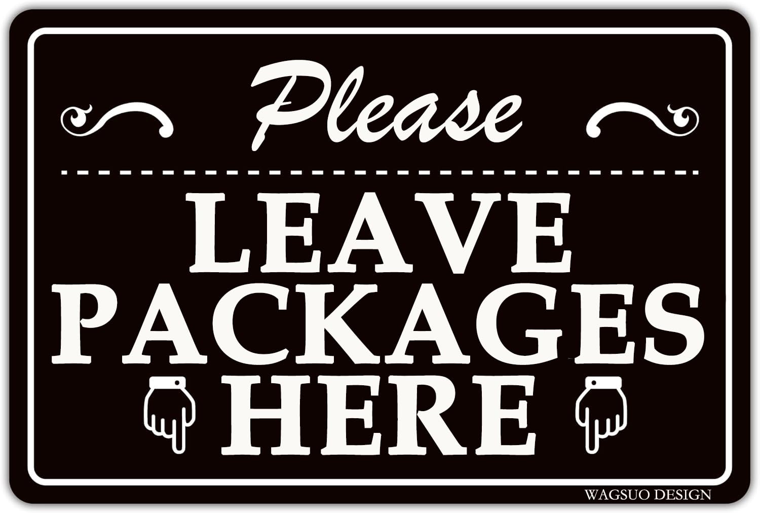 Tin Metal Sign 12x8in Please Leave All Packages Here Aluminum Composite Outdoor Home Delivery Custom Signs For Yard Home-picture-11