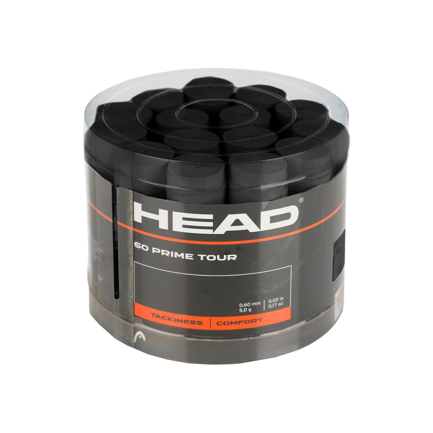 HEAD Prime Tour 60 pcs Pack Black Overgrip