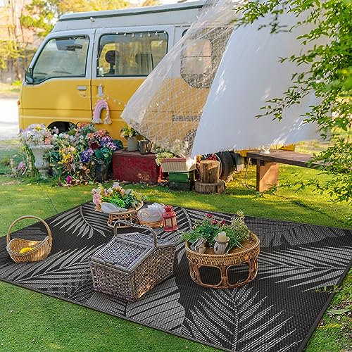 image for GENIMO Outdoor Rug 5' x 8' Waterproof for Patios Clearance, Reversible
