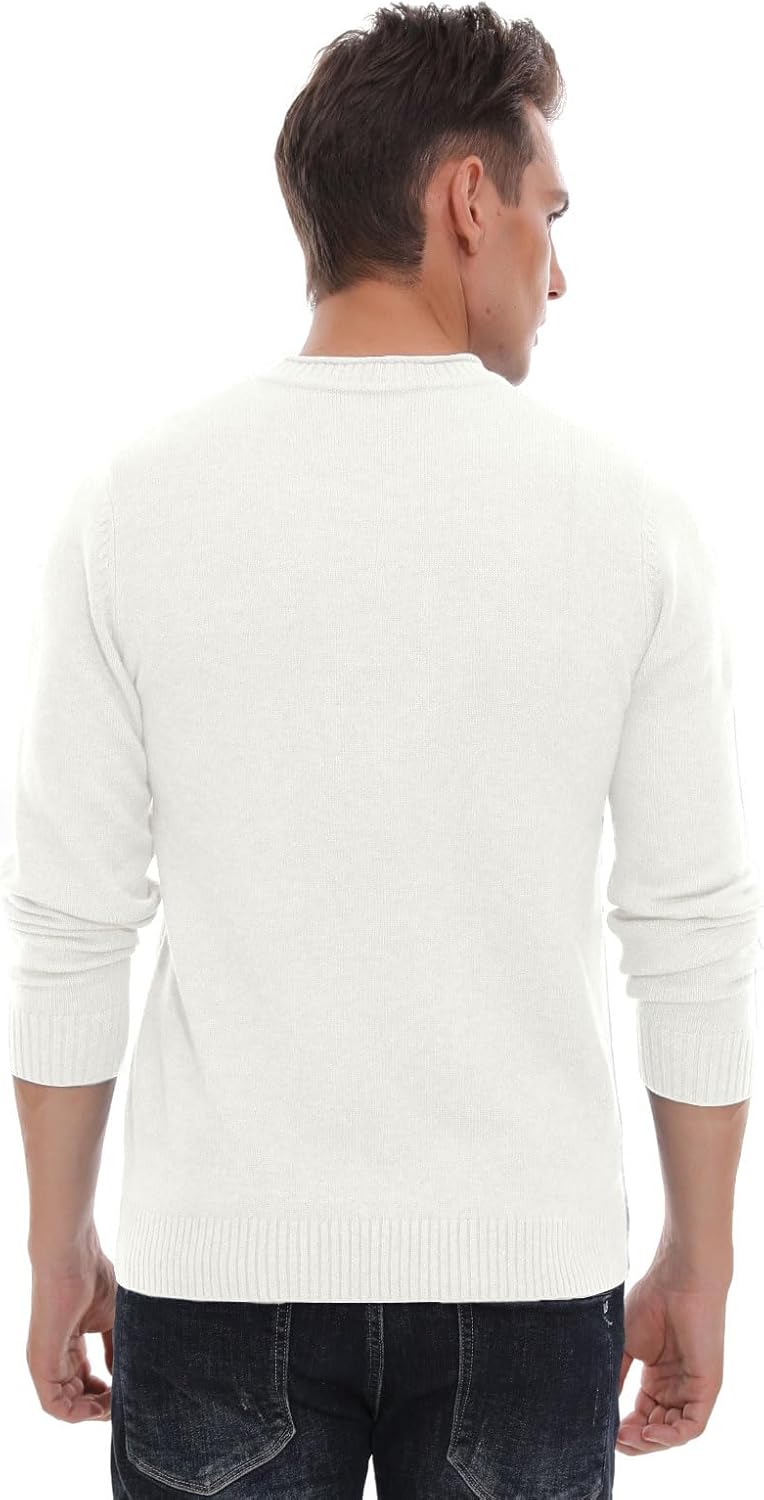 Sailwind Men's Crewneck Sweater Soft Casual Sweaters for Men Classic Pullover Sweaters with Ribbing Edge - Image 4