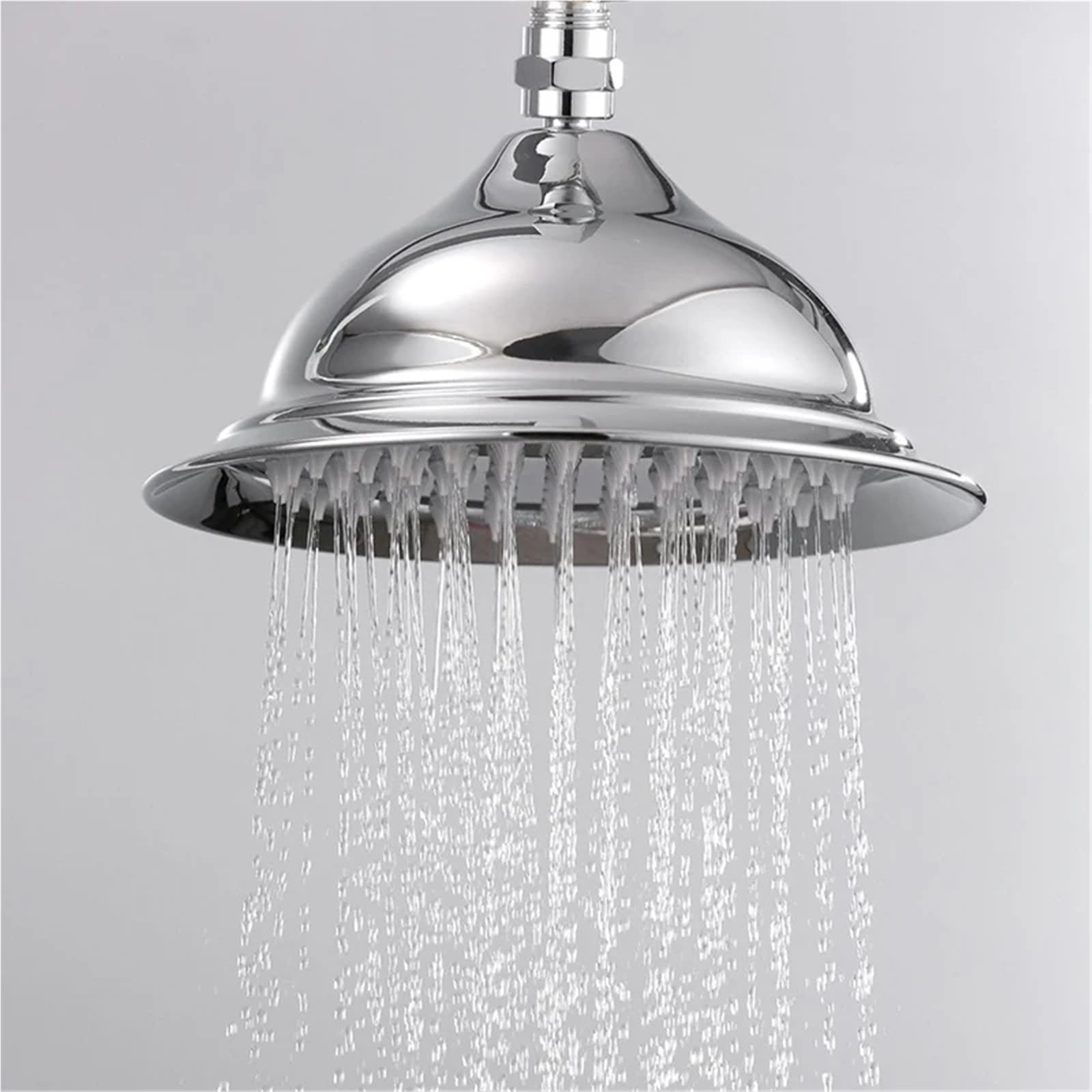Alcachofa-ducha-Retro Ducha tipo lluvia redonda de latón antiguo 8 pulgadas