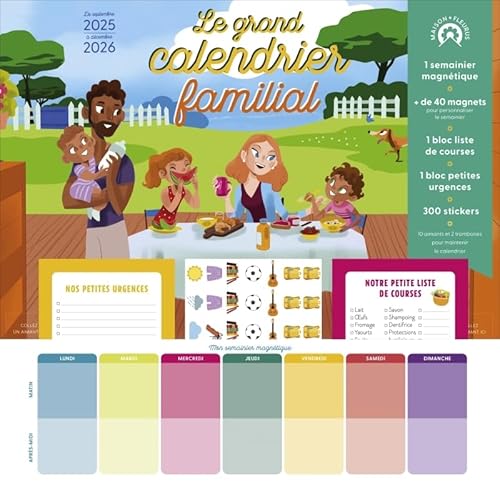 livre Le grand calendrier familial 2025/2026