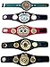 Championship Collection Mini Boxing Belt Set, 5 Premium Replica Display Belts Inspired by WBC, WBA, WBO, IBF, IBO for Collectors and Fans