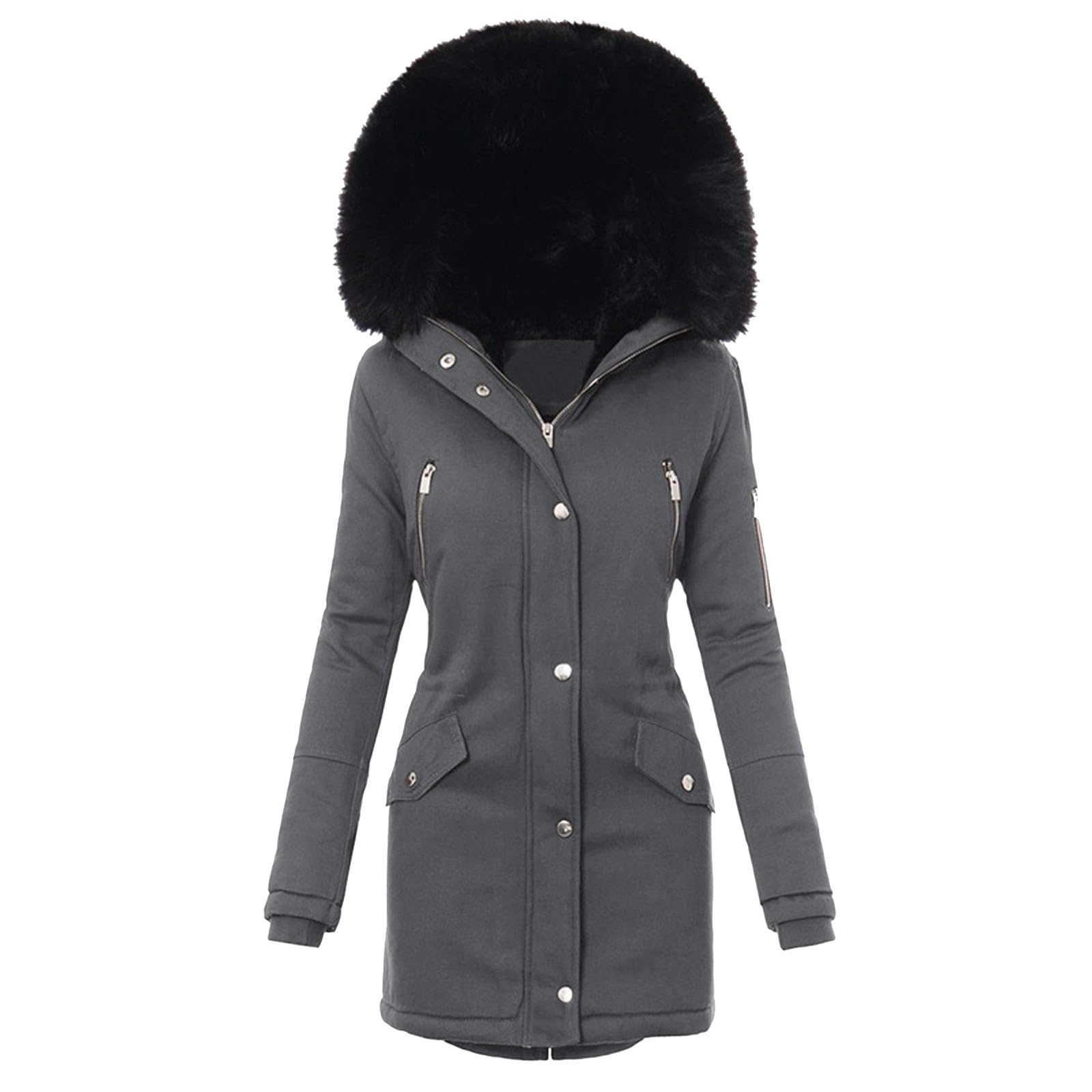 Générique Manteau Femme Hiver Veste Laine Sweat Polaires Chic Doudoune Grande Taille Chaude Vêtement D'hiver Polaire Chaud Manteaux Pour Parka Pull Blouson Vetement Automne D'intérieur Vêtements