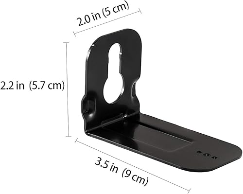 Miniatura 6 de Soporte de montaje en pared para barra de sonido Samsung HW-B550 B450 Q990B Q990C Q800B S60A N950 MS750 MS751 HW-MS650 HW-A55C, 2 piezas de soporte