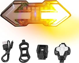 JINKEY Bike Turn Signals,Bright Bike Tail Light with Turn Signals, 120 Lumens USB Rechargeable LED Rear Bike Light, Wireless Remote Control Bike Blinkers, IPX5 Waterproof Bike Safety Light for Night