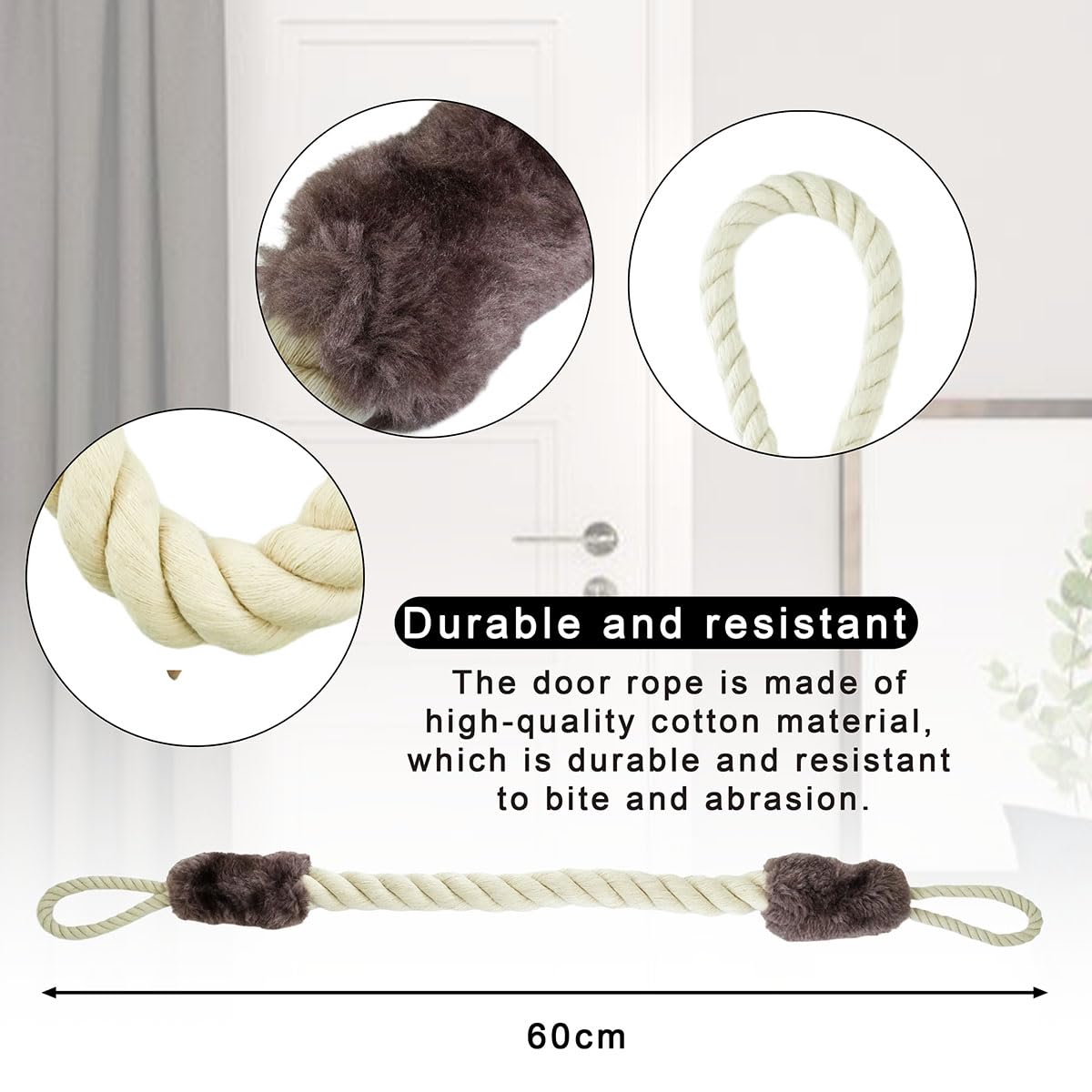 Selyse Door Cord Clamp Protection for Doors Door Handle Stopper - Image 4