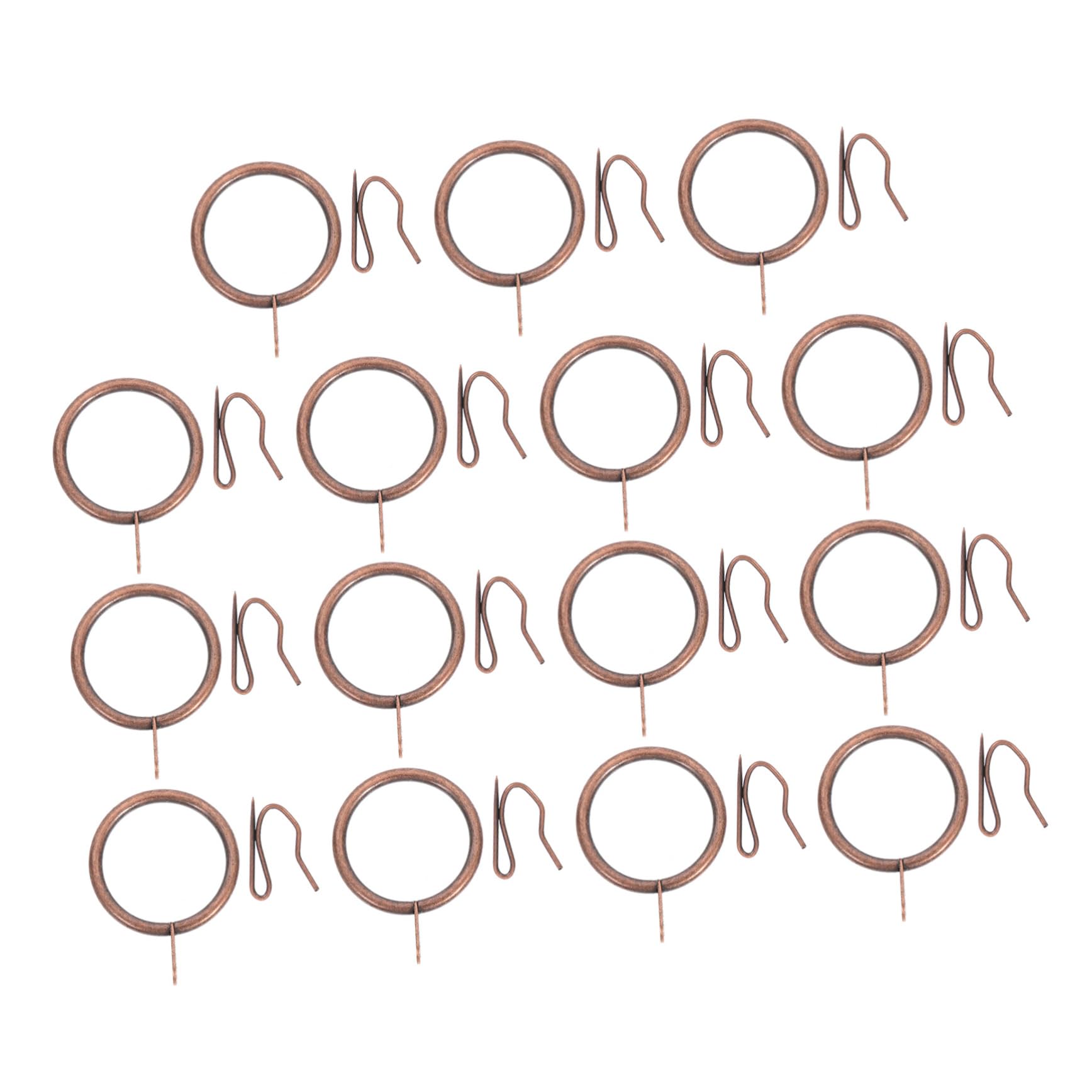 ABOOFAN 40 Sets Sturdy Curtain Hanging Rings Iron Shower Curtain Hooks for Easy Installation Bedroom and Bathroom Smooth Sliding Design Decorative and Functional