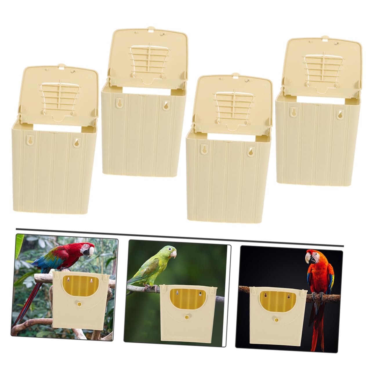 Yardwe 10stücke Vogelnest Box Für Zucht Von Papageien Und Wellensittichen Einfache Und Pflege Sicheres Zuhause Für Kleine Vögel Dekoratives Vogelzubehör Für Garten
