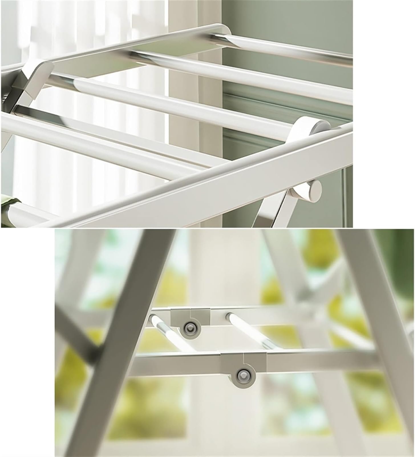 Tendedero para ropa Tendedero para ropa de 2 niveles - Secadora portátil plegable para interiores y exteriores para ropa, toallas y edredones - Soporte para ropa de lavandería ajustable en altura To