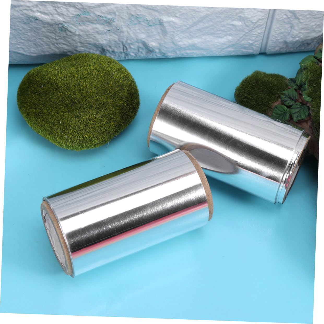 KALLORY 4rolls Hair Highlighting Foil Hair Coloring Tool for Salon Use Design Embossed Texture for Better Heat and Coloring