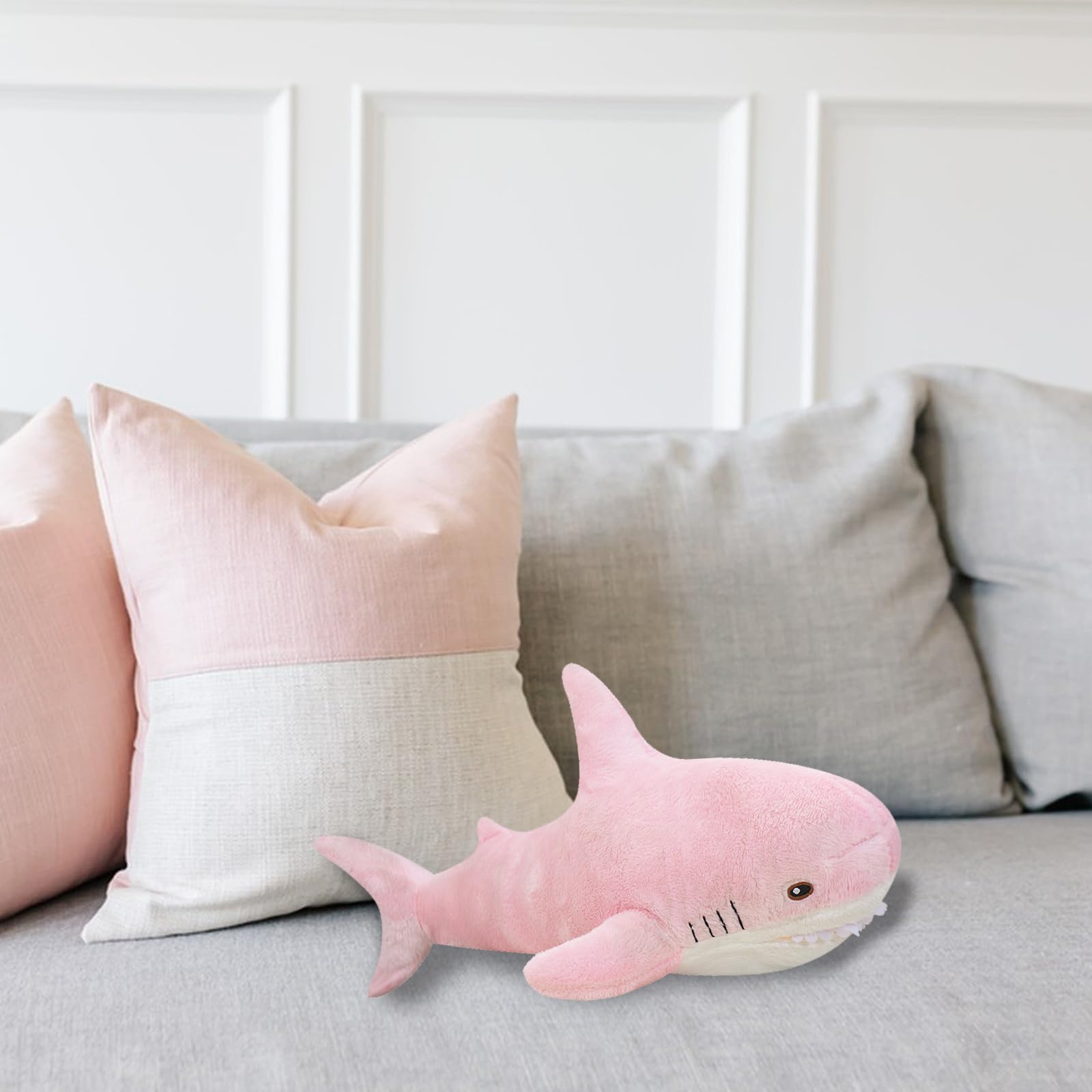 Cosiesnest 28cm Plush Shark Pillow, Stuffed Animal Toys, Soft Cuddly Shark Plush Toy - Image 4