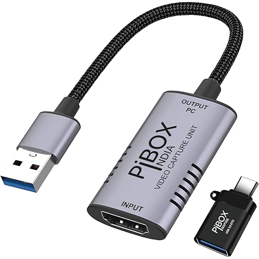 PiBOX Video Capture Card 4K HDMI USB 3.0