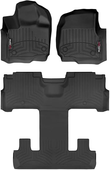 WeatherTech Custom Fit FloorLiners for Ford Expedition - Full Set 441665-1-4, Black