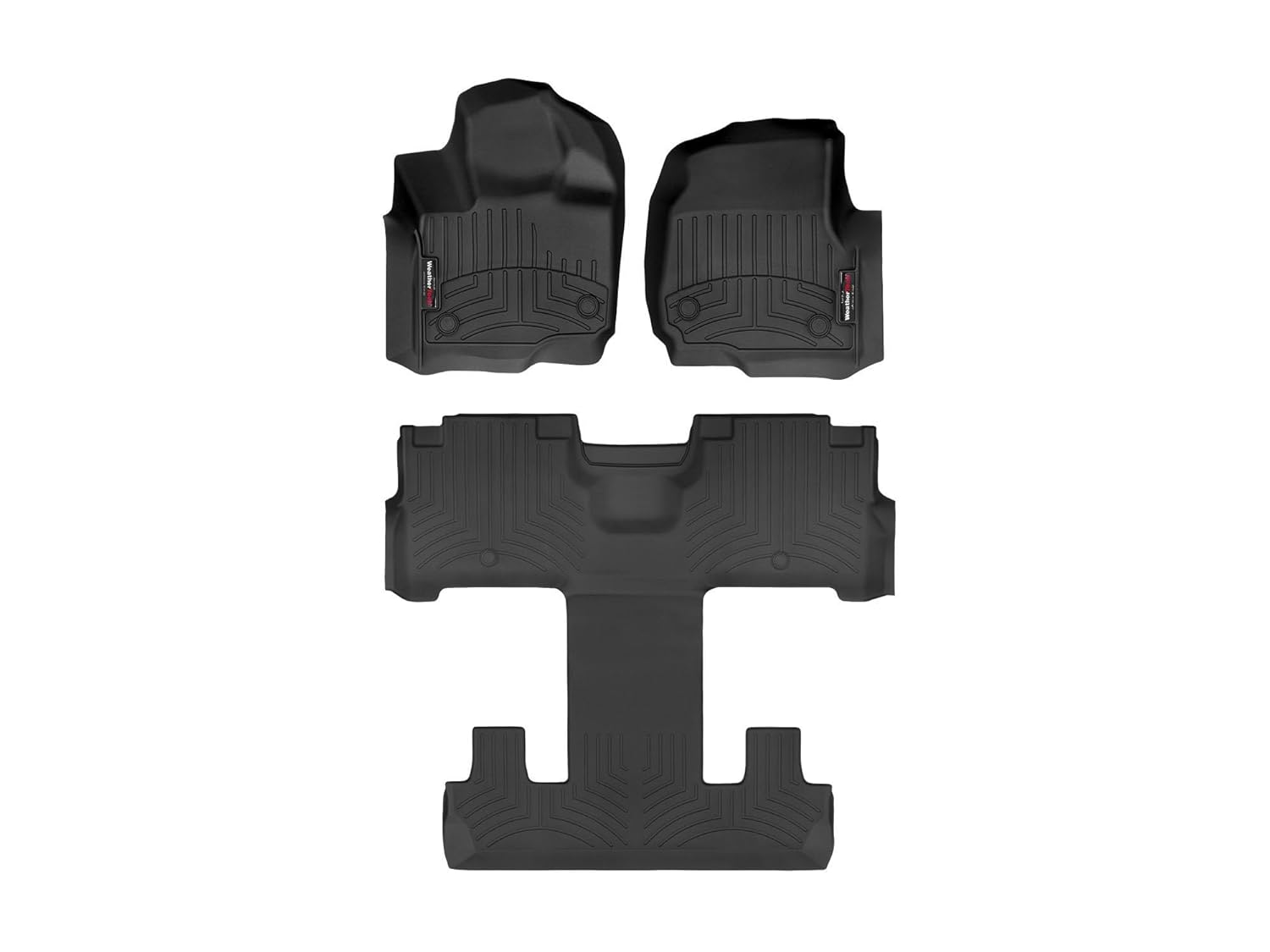 WeatherTech Custom Fit FloorLiners for Ford Expedition - Full Set 441665-1-4 Black